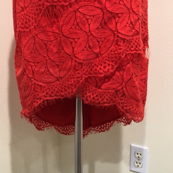 Adelyn Rae Cocktail Dress Size Small Red Lace - Picture 4 of 10